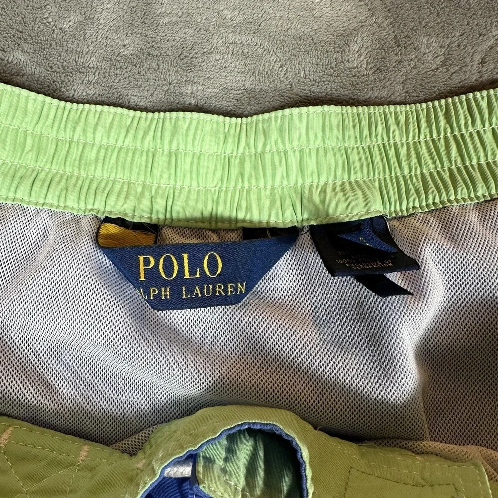 Polo Ralph Lauren Swim Trunks Briefs Shorts Blue 4XB 4X Big Tall Mesh Lined Logo
